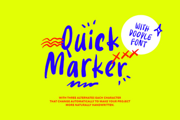 Quick Marker - Quote Font + Doodle