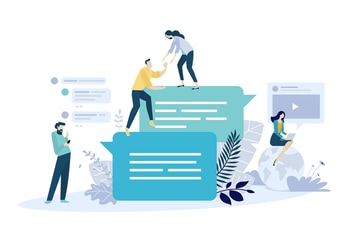 Creative flat design business concept
