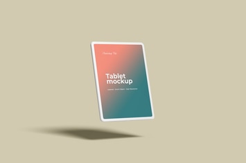 Flying Tablet Mockup