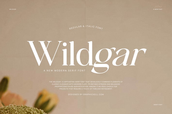 Wildgar Family Serif Font Text