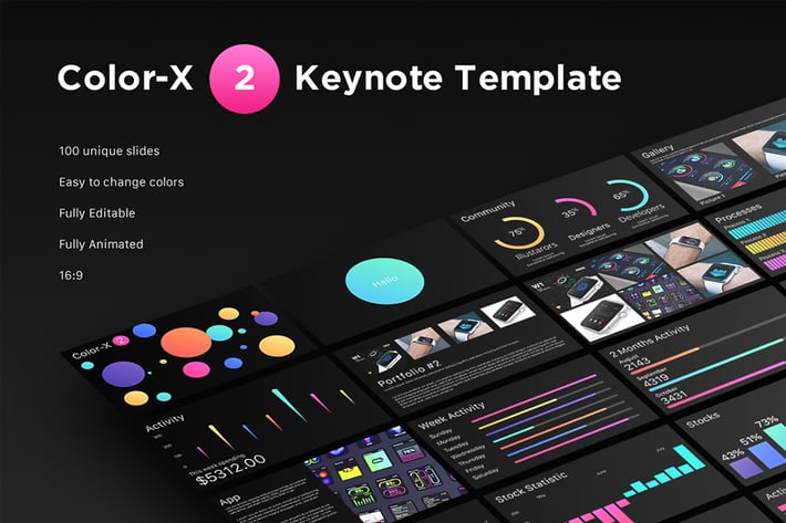 Color-X 2 Keynote Template