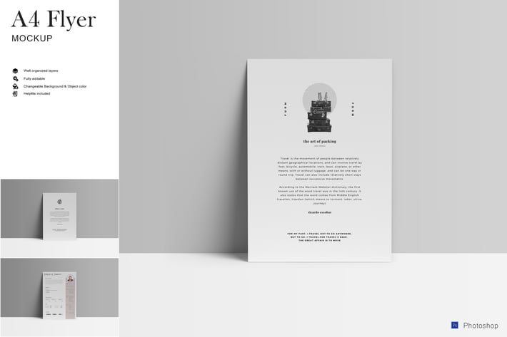 A4 Flyer Mockup