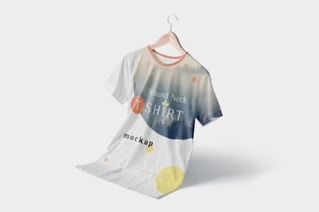 Modish Round Neck T-Shirts Mockups