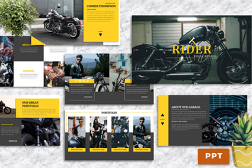 Rider – Motorbike Service PowerPoint Template