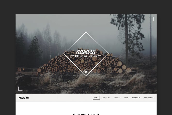 Navara - Vintage Single Page PSD