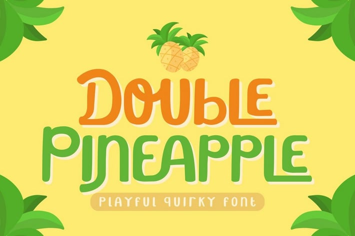 Double Pineapple - Playful Quirky Font