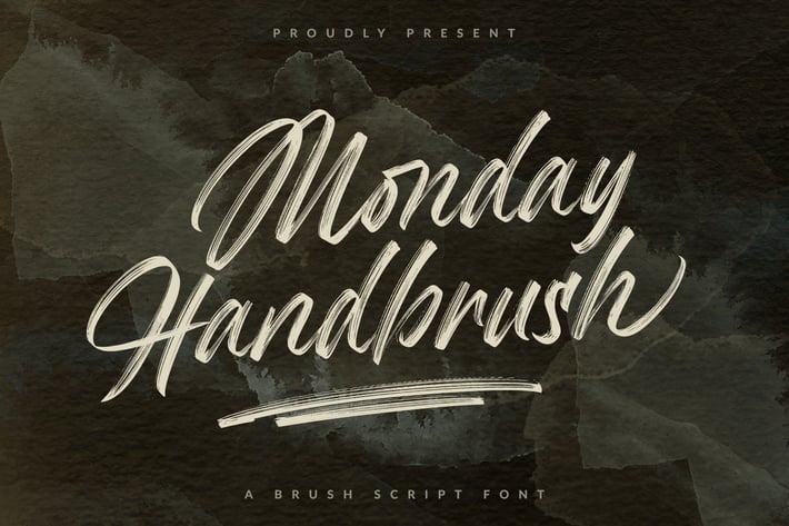Monday Handbrush - Brush Script Font