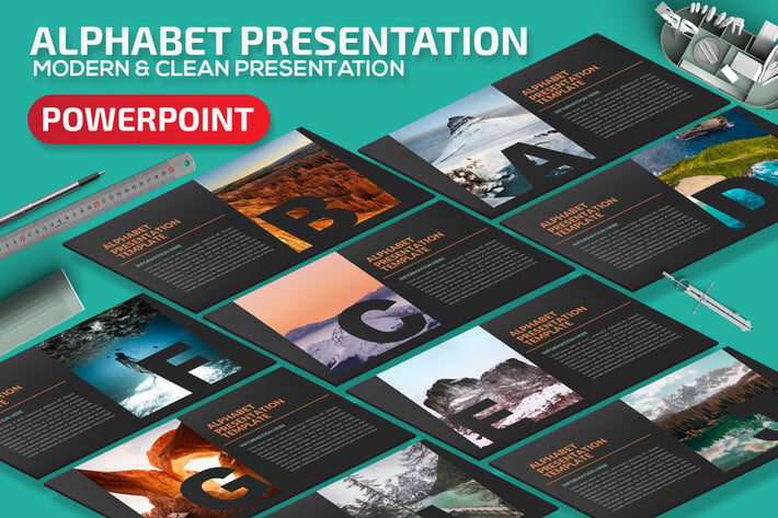 Alphabet Powerpoint Presentation Template