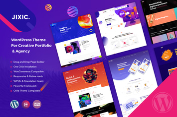 Jixic - Portfolio & Agency WordPress Theme