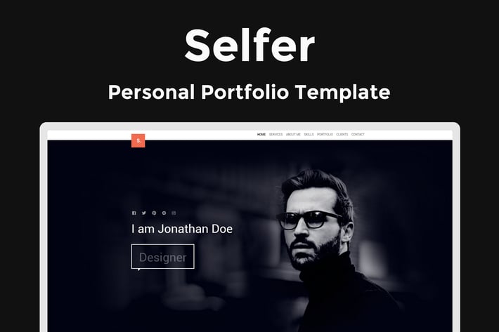 Selfer - Personal Portfolio Template 