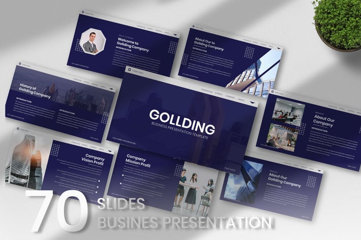 Gollding Business Keynote Template
