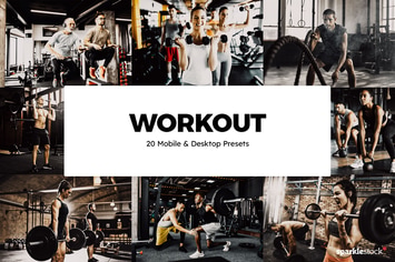 20 Workout Lightroom Presets & LUTs