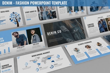 Denim - Fashion Powerpoint Template
