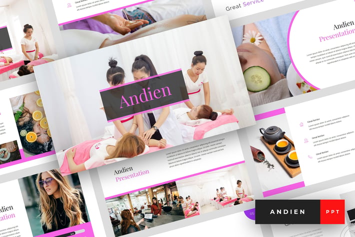 Andien - Spa & Beauty PowerPoint Template