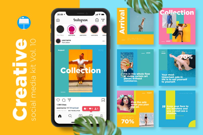 Creative Social Media Kit Vol. 10 - Keynote