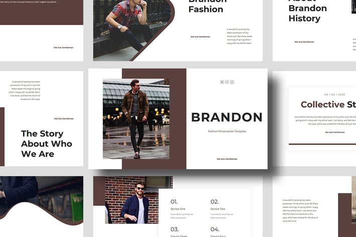 Brandon – Man Fashion PowerPoint Template