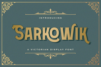 Sarkowik - Victorian Style Font