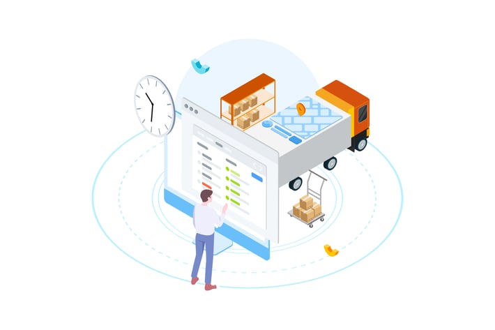 Goods Management by Finance Isometric - FV