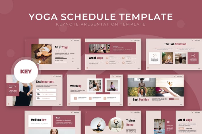 Yoga Schedule - Keynote Template