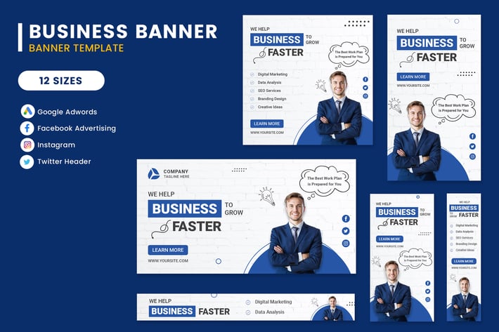 Bussiess Google Adwords Banner Template