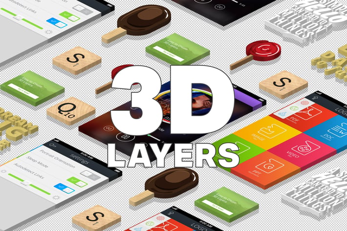 3D Isometric Layers
