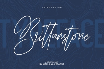 Brittanstone - Signature Font Sans Serif