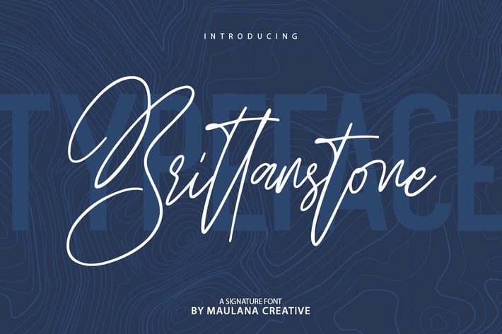 Brittanstone - Signature Font Sans Serif
