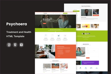  Psychoera - Treatment and Health HTML Template 