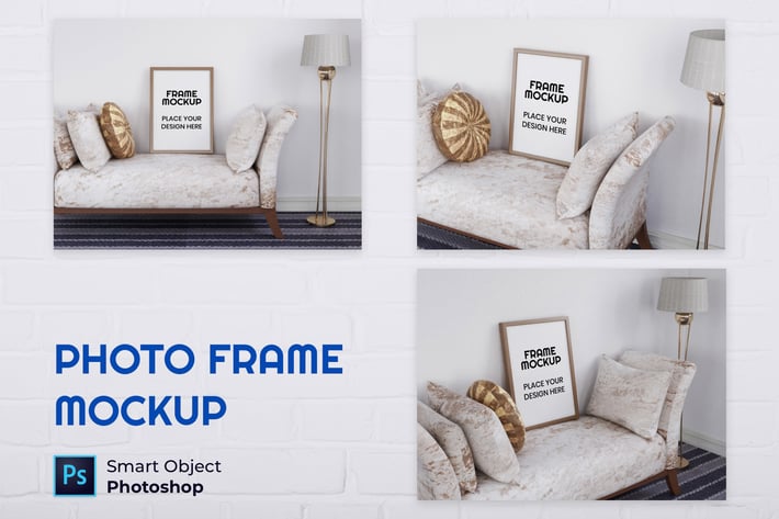 Blank Photo Frame Mockup