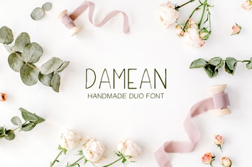 Damean Handmade Duo Font
