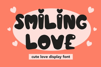Smiling Love - Cute Love Display Font