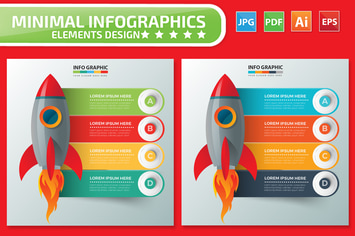 Rocket Infographics design