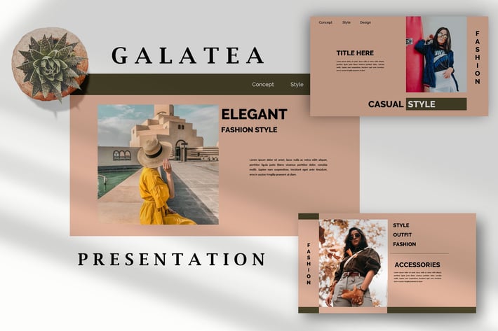 Galatea Stylish - Fashion Powerpoint Template