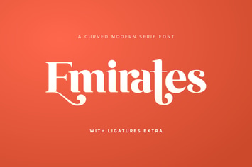 Emirates - Beautiful Curved Font