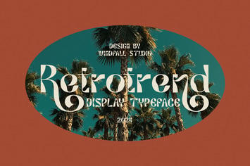 Retrotrend - Tropical Retro Unique Typeface
