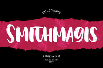 Smithmagis Handwritten Brush Font