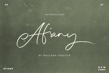 Afiany Brush Handwritten Script Font