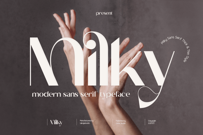 Milky -  Elegant Display Font