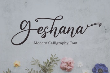 Geshana - Wedding Font
