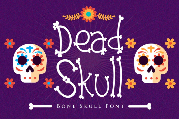 Dead Skull - Bone Skull Font