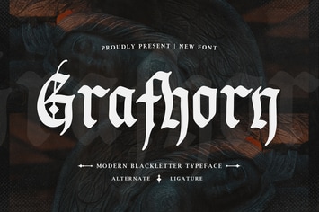 Grafhorn - Modern Blackletter Typeface