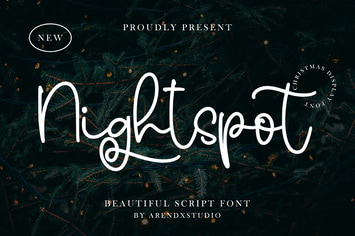 Nightspot - Beautiful Script Font