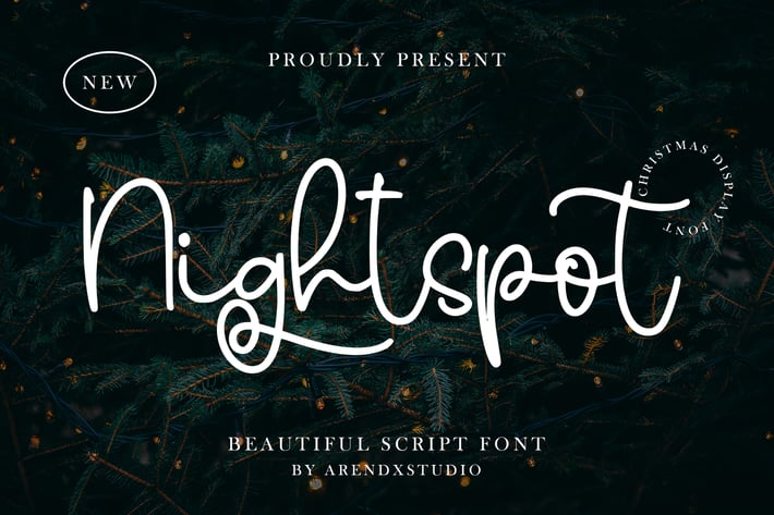 Nightspot - Beautiful Script Font