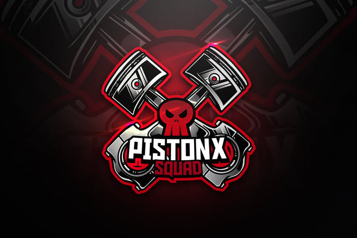 Pistonx Squad - Mascot & Esport Logo