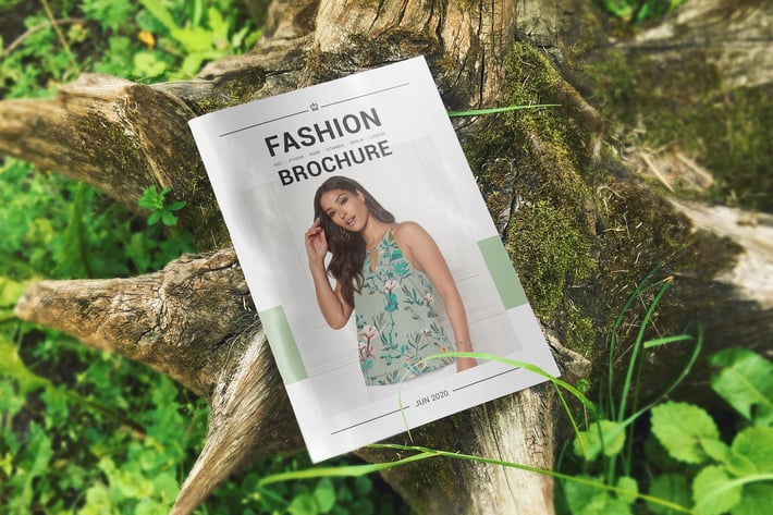 A5 Brochure Nature Concept Mockup