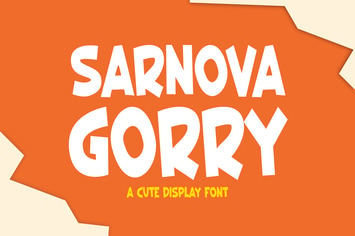 Sarnova Gorry - Kids & Playful Font