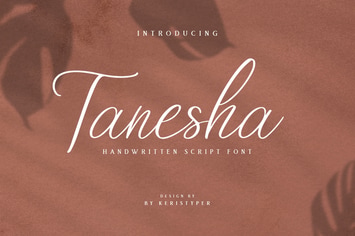 Tanesha Handwritten Script Font