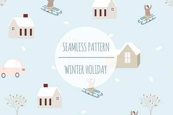 Winter Holiday – Seamless Pattern