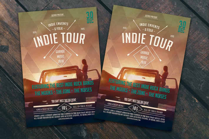 Indie Tour Flyer Poster