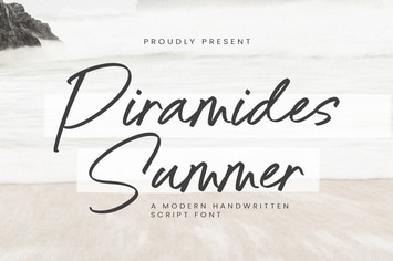 Piramides Summer - Modern Handwritten Script TT